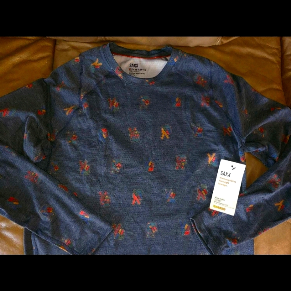 Nwt Saxx Roastmaster Mid Weight Long Sleeve Top sz M